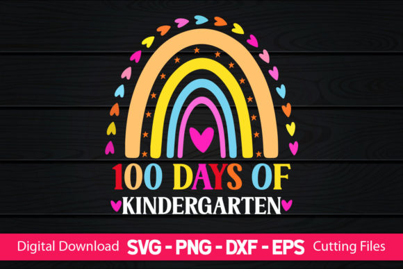 100 Days of Kindergarten - School SVG