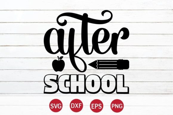After School SVG Design: A Versatile Graphic Asset for Crafts and Branding