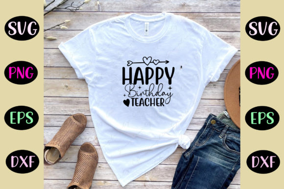 Happy Birthday Teacher Svg for Free