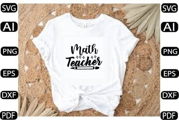 MATH TEACHER SVG DESIGN