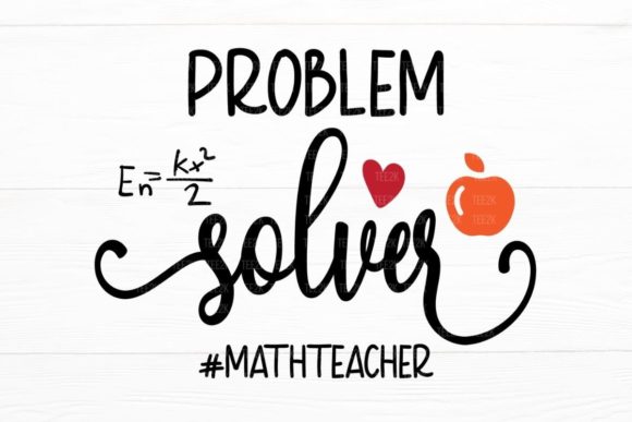 Problem Solver Math Teacher SVG for Graphics and Crafts
