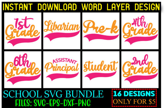 School Svg Design: Graphics for Crafts