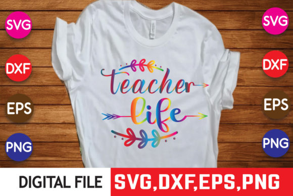 Teacher Life Teacher Svg Bundle Design