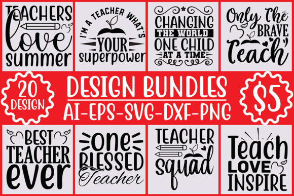 Teacher's Svg Design Bundle for Graphics and Crafts