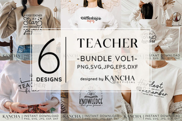 Teacher SVG Bundle Vol1: Graphics for Crafts