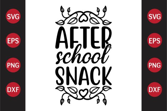 Teacher SVG Design After School Snack