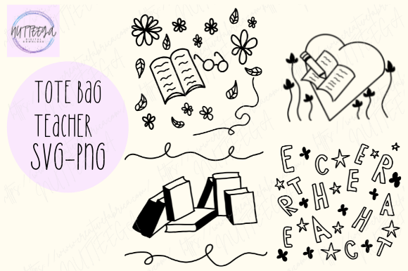 Tote Bag Teacher Svg Gift for Teacher